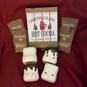 Cute Hot Chocolate set and sign